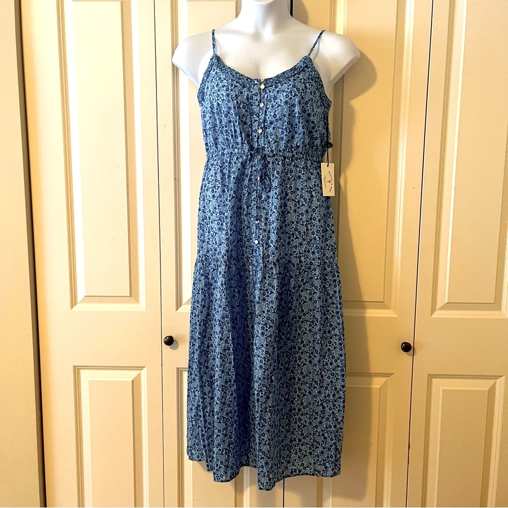 💙✨ Electric & Rose Floral Midi Reagan Dress – New With Tags ✨💙 - Picture 5 of 13